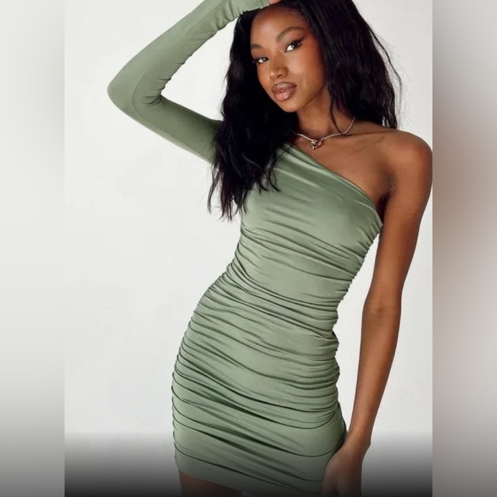 Princess Polly Adriel mini dress-green